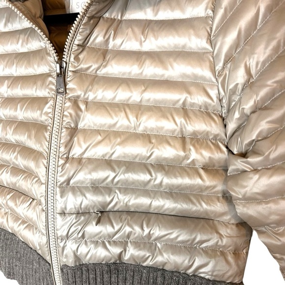 SOSKEN Studio BEV Grey Lightweight Down Puffer Jacket- Size 3/Small- Medium - Picture 7 of 13